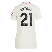 Fotballdrakt Dame Manchester United Antony #21 Tredjedrakt 2023-24 Kortermet